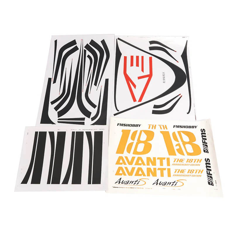 image FMS 90MM AVANTI DECAL SHEET - Image 1