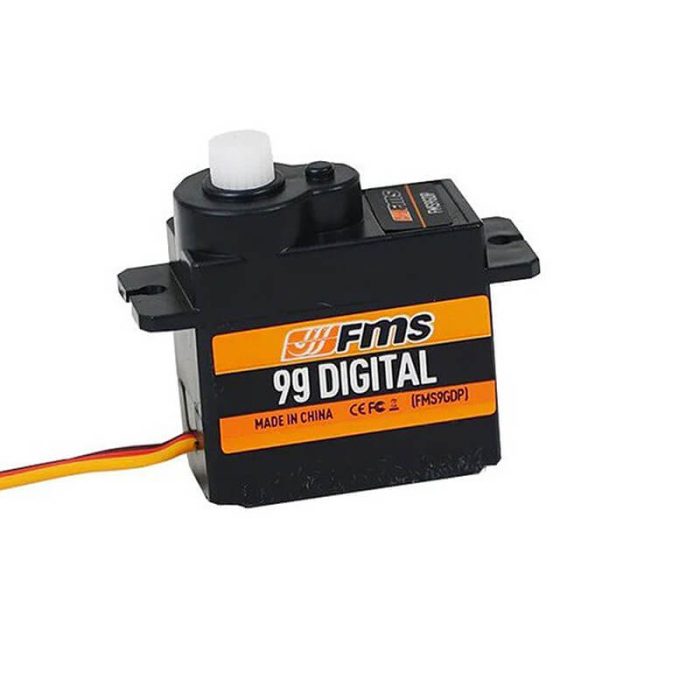 FMS 9G DIGITAL GEAR SERVO POSITIVE WITH 300MM WIRE - Image 1