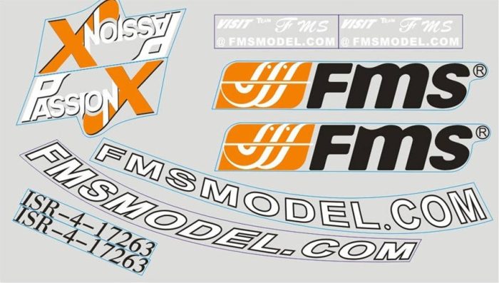 FMS 1.4M F3A OLYMPUS DECAL SHEET - Image 1