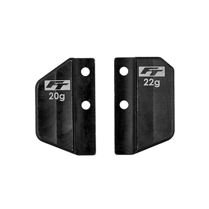 image TEAM ASSOCIATED TC8 FT STEEL FRONT/ REAR BATTERY WEIGHT SET 42G - Image 1