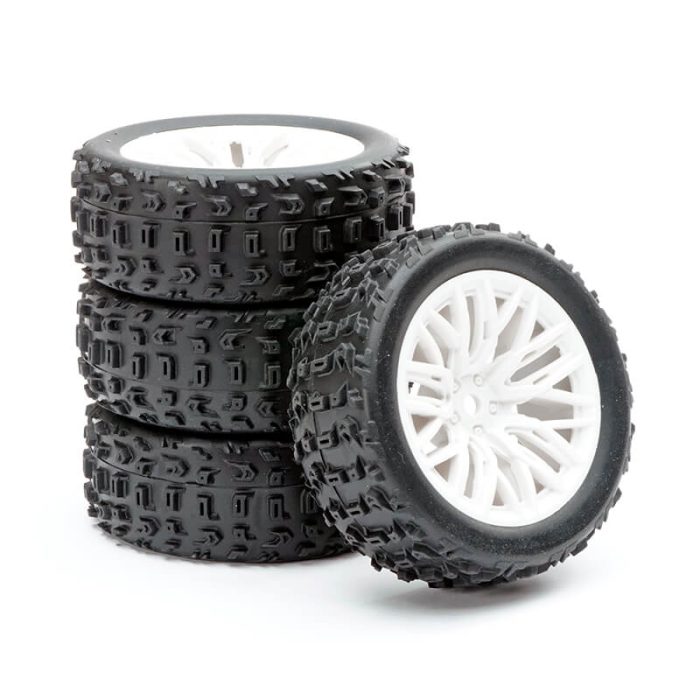 FASTRAX ARRMA GROM WHEEL/TYRE 1/18 SET (4PC) - Image 1