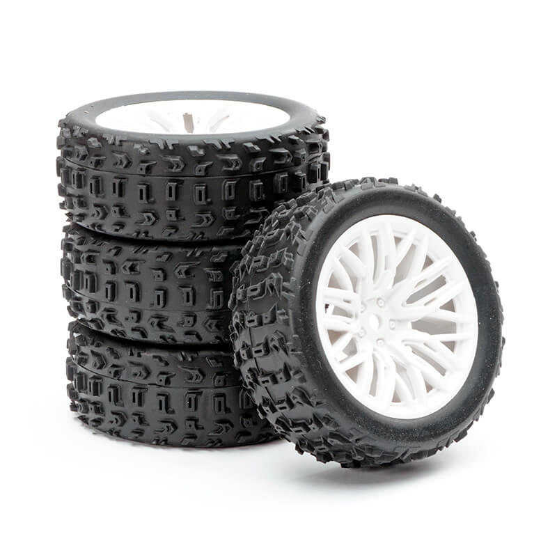 image FASTRAX ARRMA GROM WHEEL/TYRE 1/18 SET (4PC) - Image 1