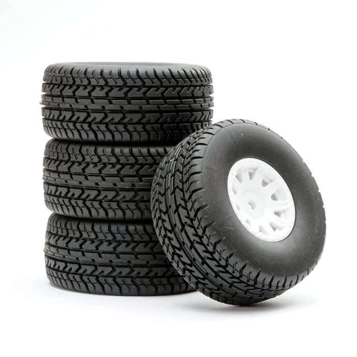 FASTRAX ARRMA MOJAVE WHEEL/TYRE 1/18 SET (4PC) - Image 1
