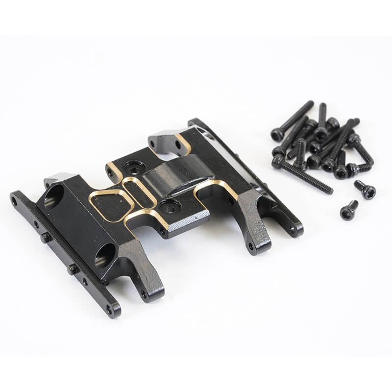 image FASTRAX AXIAL SCX24 BRASS CENTRE CHASSIS SKID PLATE 13.8g - Image 1