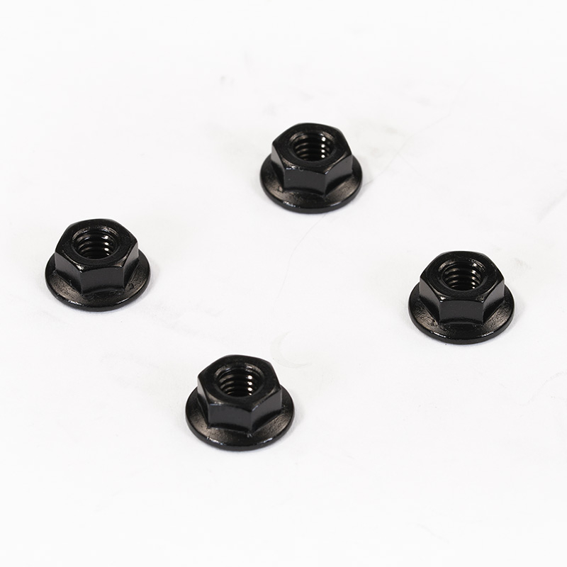 image FASTRAX M4 BLACK SERRATED ALUMINIUM LOCKNUTS 4pcs - Image 1