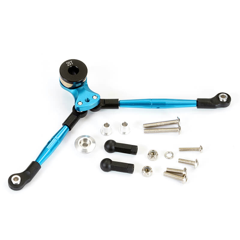 image FASTRAX TAMIYA CW-01 ALUMINIUM STEERING SERVO SAVER ASSEEMBLY - Image 1