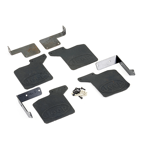 image FASTRAX TRX-4 RUBBER MUDFLAPS & ALLOY MOUNTS FOR JEEP - Image 1