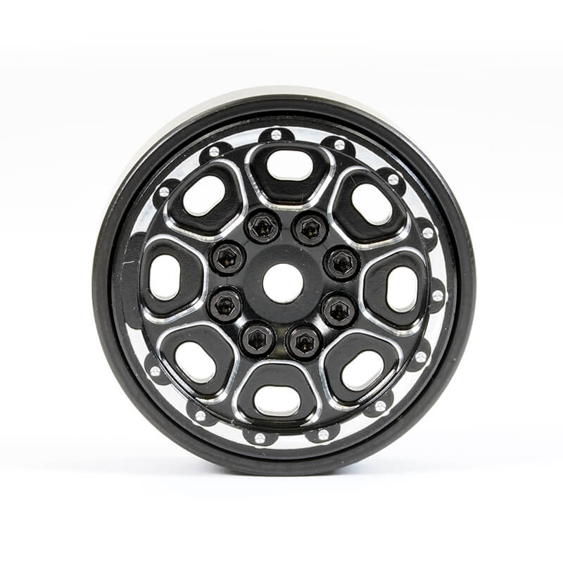 image FASTRAX TRX-4M CNC BEADLOCK WHEELS (4) - BLACK - Image 1