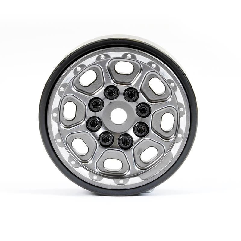 image FASTRAX TRX-4M CNC TITANIUM BEADLOCK WHEELS (4) FITS SCX24 / FTX Mini Outback - Image 1