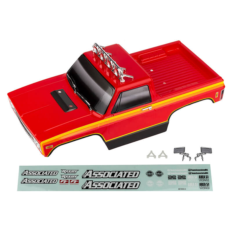 image TEAM ASSOCIATED MT12 RED RTR BODYSHELL SET PAINTED - Image 1