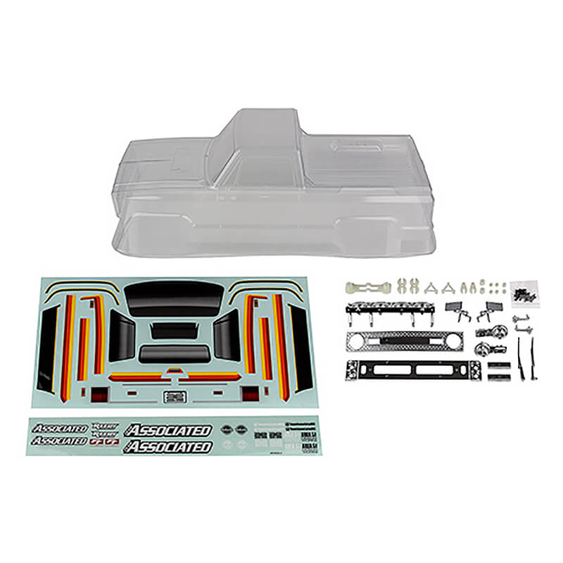 image TEAM ASSOCIATED MT12 BODYSHELL SET CLEAR - Image 1