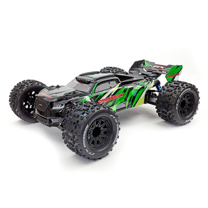 FTX CROSSBOW 1/10 BRUSHLESS TRUGGY TRUCK RTR - GREEN - Image 1