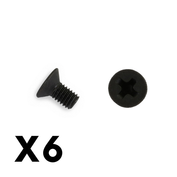 image FTX FLAT HEAD HEX 6PCSM3*6 SCREWS - Image 1