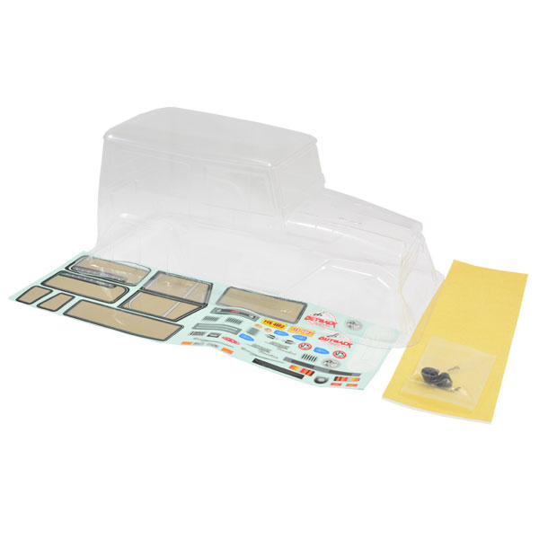 image FTX OUTBACK TUNDRA CLEAR LEXAN BODYSHELL W/MASK & DECALS - Image 1