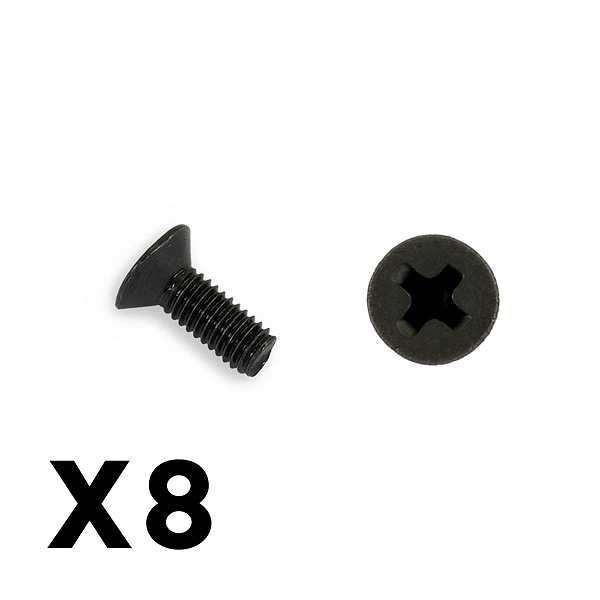 image FTX OUTBACK COUNTERSUNK SCREW M3*8 (8) - Image 1