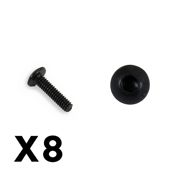 image FTX OUTBACK BUTTON HEAD SCREW M2*8 (8) - Image 1