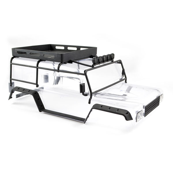 image FTX KANYON CLEAR BODY W/ROLL CAGE, SPOTLIGHTS & TRAY - Image 1