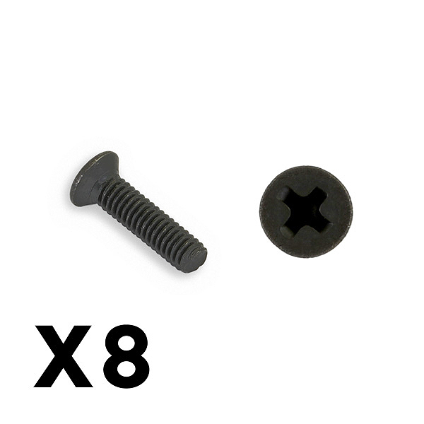 image FTX OUTBACK FURY COLUMN HEX HEAD SELF TAPPING 2.5X10MM SCREW (8PC) - Image 1