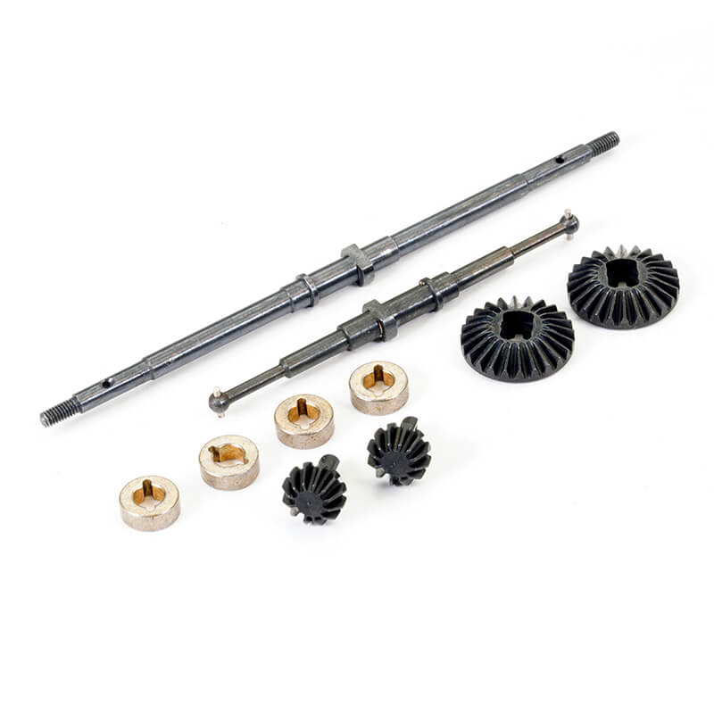 image FTX MINI OUTBACK 2.0 F/R METAL GEAR AXLE DRIVESHAFT SET - Image 1