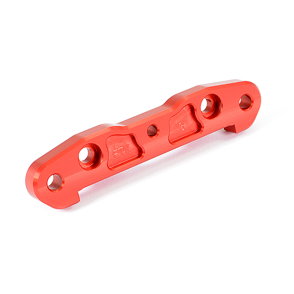 image FTX DR8 REAR ALUMINIUM LOWER CNC SUSPENSION MOUNT - RED - Image 1
