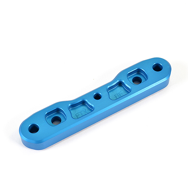 image FTX DR8 REAR FR ALUMINIUM LOWER CNC SUSPENSION MOUNT - BLUE - Image 1