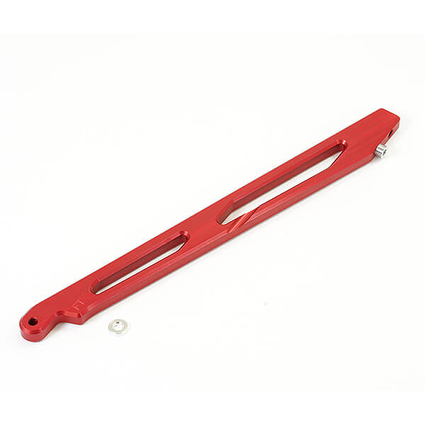 image FTX DR8 REAR ALUMINIUM CNC CHASSIS BRACE - RED - Image 1