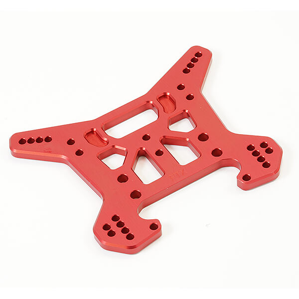 image FTX DR8 REAR ALUMINIUM 5MM CNC SHOCK TOWER - RED - Image 1