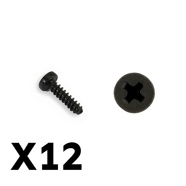 image FTX TRACER PAN HEAD SELF TAPPING SCREWS PBHO 2.6*10MM - Image 1