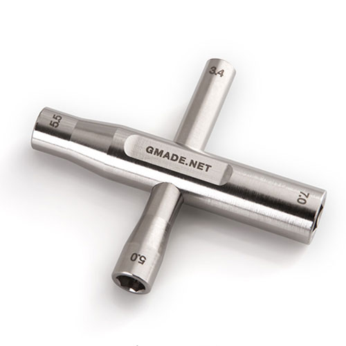 image GMADE MINI HEX NUT WRENCH 3.4MM/5MM/5.5MM/7MM - Image 1