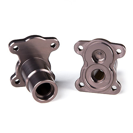image GMADE ALUM STRAIGHT AXLE (2) ADAPTOR TITANIUM GRAY R1 AXLE - Image 1