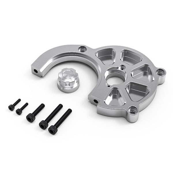 image GMADE GR01 ALUMINUM MOTOR MOUNT SET (SILVER) - Image 1