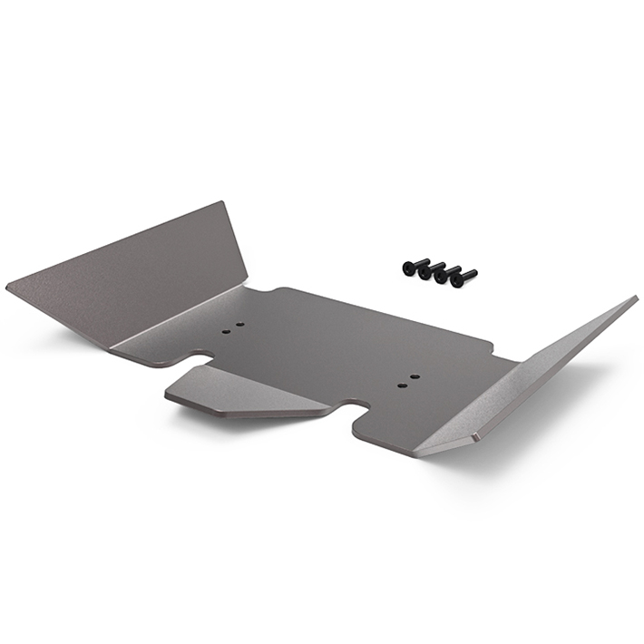 image GMADE GR01 ALUMINUM SKID PLATE (TITANIUM GRAY) - Image 1
