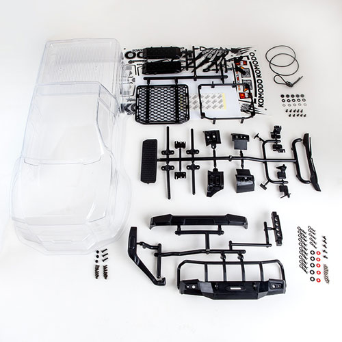 image GMADE KOMODO CLEAR BODY SHELL SET (287MM WHEELBASE) - Image 1