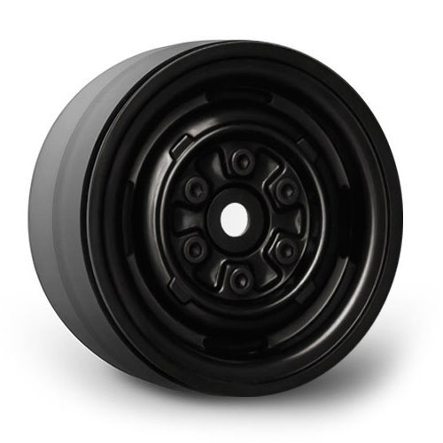 image GMADE 1.9 VR01 BEADLOCK WHEELS (BLACK) (2) - Image 1