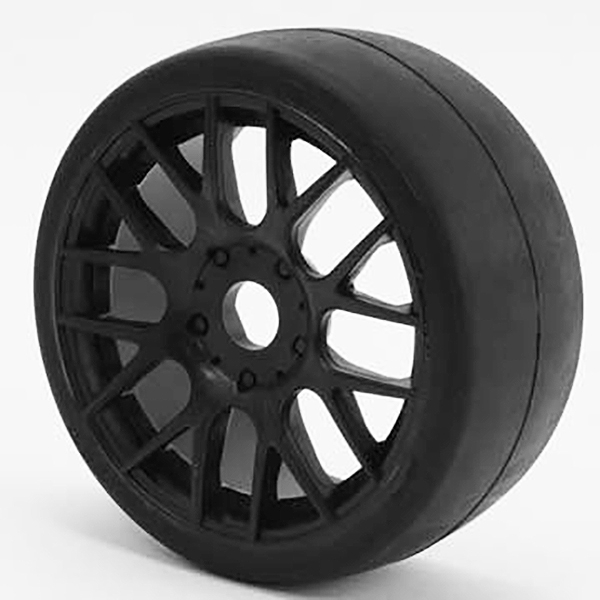 image SWEEP 1/8TH GT R2 PRO COMPOUND SLICK GLUED 40DEG/BLACK WHEEL - Image 1