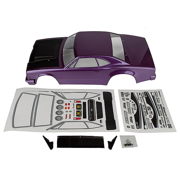 image TEAM ASSOCIATED DR10 REAKT DRAG BODY SHELL PURPLE - Image 1