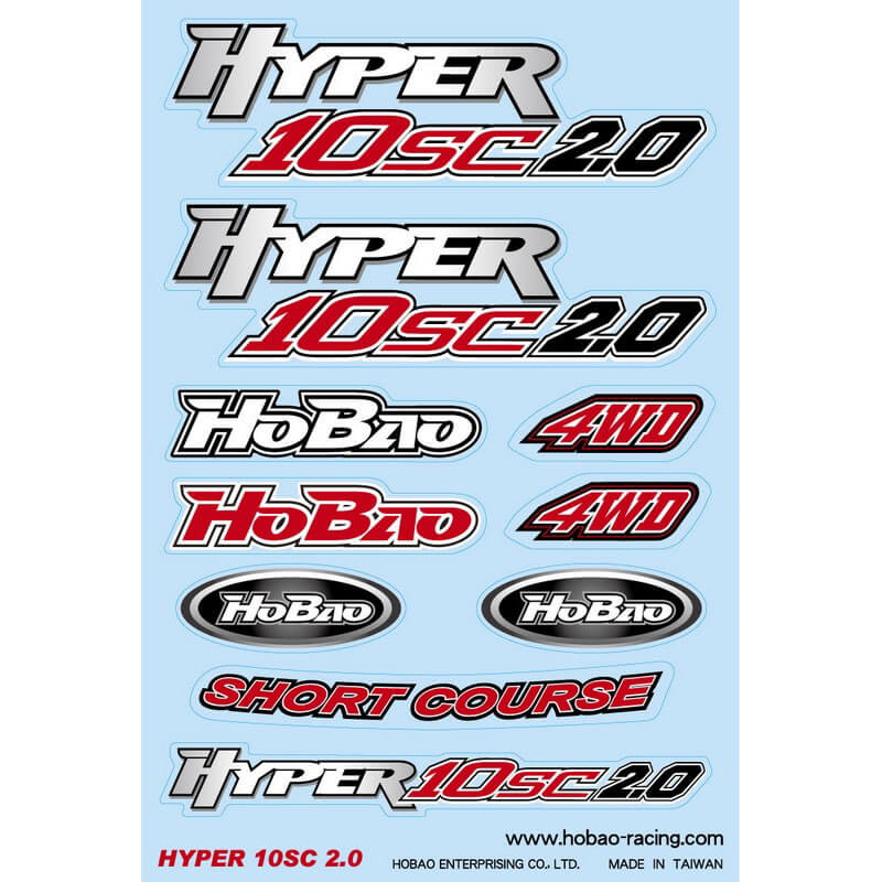 image HOBAO HYPER 10SC 2.0 DECAL - Image 1