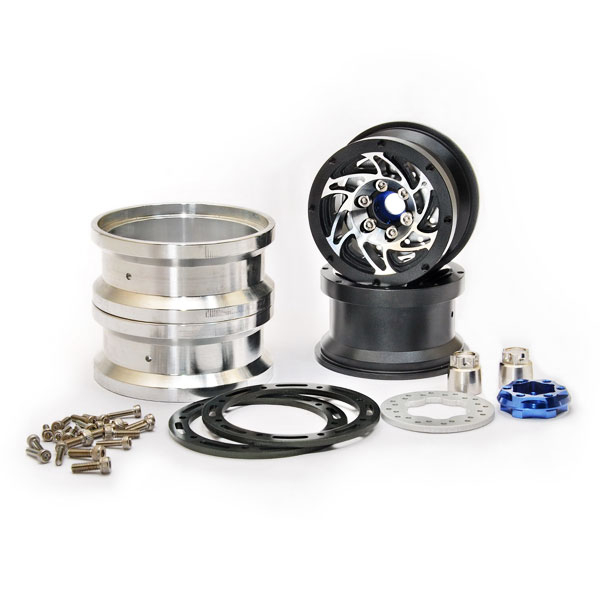 image HOBAO DC-1 CNC ALUM. BEADLOCK 1.9" WHEELS BLACK (2) - Image 1