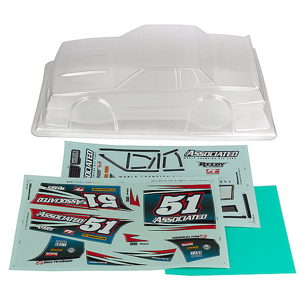 image TEAM ASSOCIATED SR10 STREET STOCK BODY SHELL CLEAR - Image 1