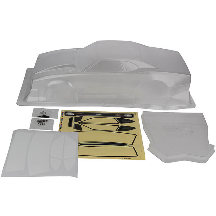 image TEAM ASSOCIATED DR10 PRO REAKT LUCAS OIL DRAG BODYSHELL CLEAR - Image 1