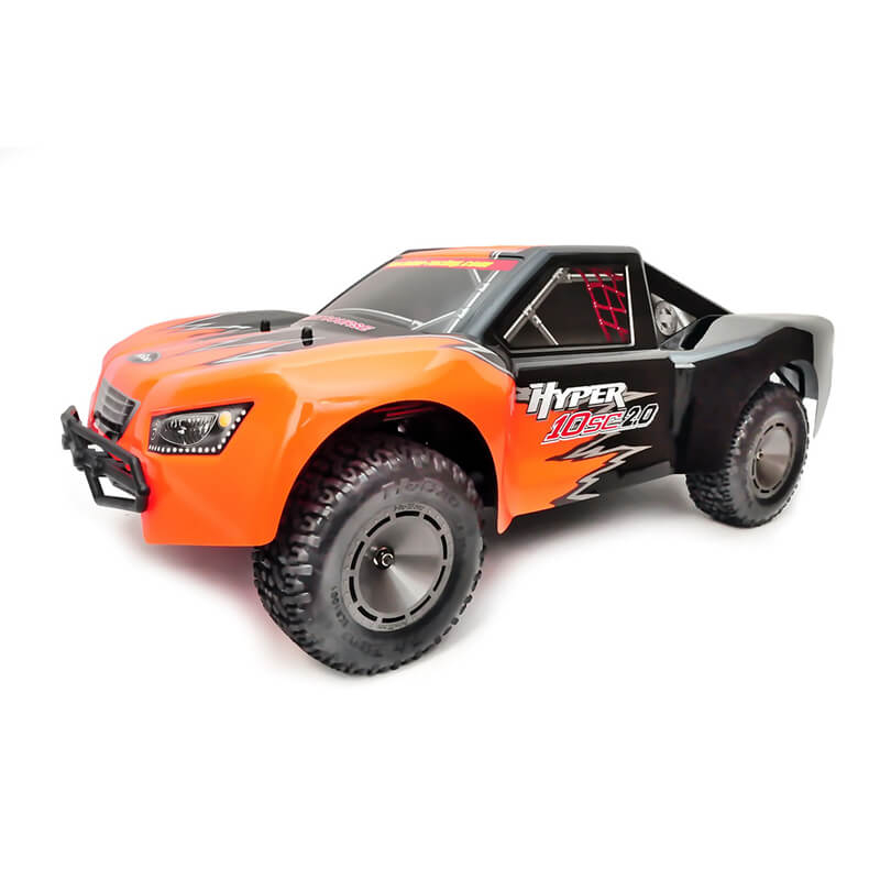 image HOBAO HYPER 10SC 2.0 ELECTRIC TRUCK RTR WITH ORANGE/BLACK BODY - Image 1