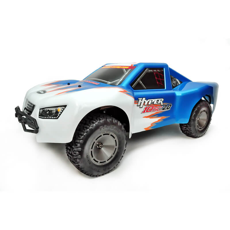 image HOBAO HYPER 10SC 2.0 ELECTRIC TRUCK RTR WITH BLUE/WHITE BODY - Image 1