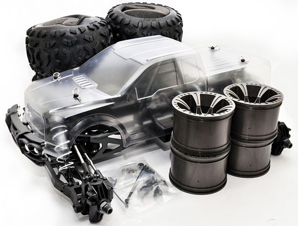 image HOBAO HYPER MT PLUS ELECTRIC MONSTER TRUCK 80% ROLLING CHASSIS - Image 1