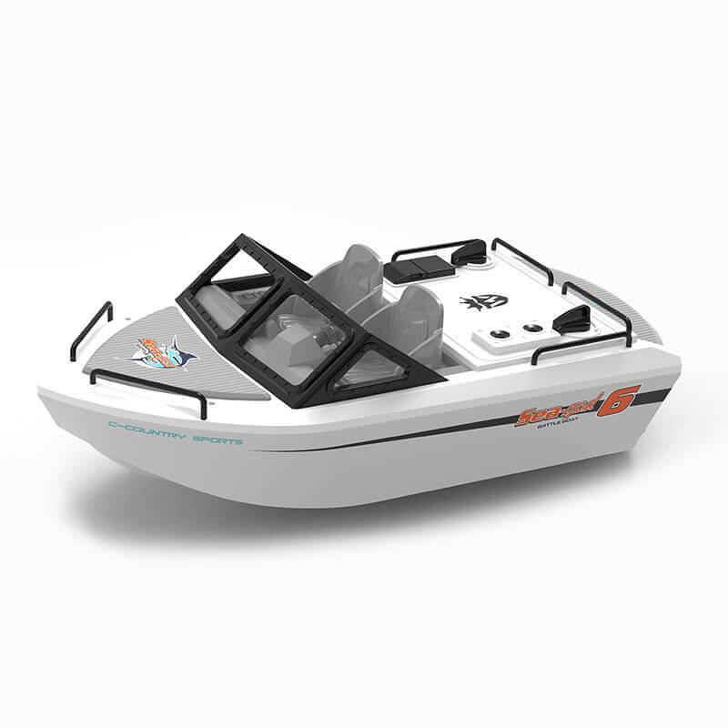 image HENG LONG SEA-GOD 6 KARTING BRUSHLESS RTR BOAT 245MM WHITE - Image 1