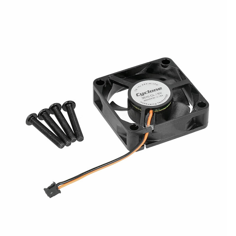 image HOBBYWING FAN P3510 ZH2Y 35X35 6V 9,000RPM BLACK A (MAX6 G2) - Image 1