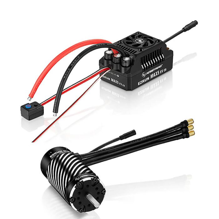 HOBBYWING COMBO EZRUN MAX5 HV G2 ESC 56118SD 1100KV G2 MOTOR - Image 1