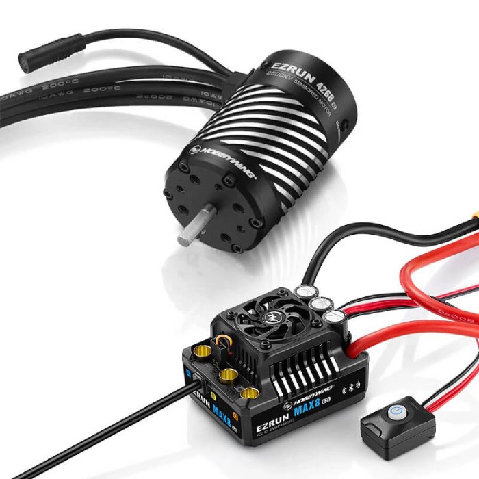 HOBBYWING COMBO EZRUN MAX8 G2S ESC 4268SD-2500KV G2R MOTOR - Image 1