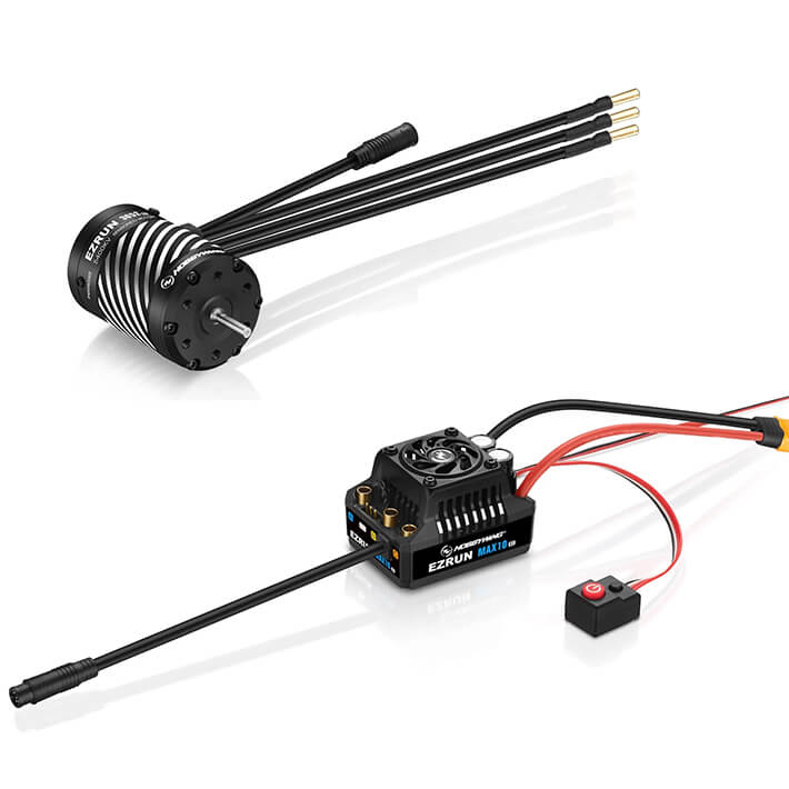 image HOBBYWING COMBO MAX10 G2 80A ESC 3652SD 4100KV BLK G3 MOTOR - Image 1