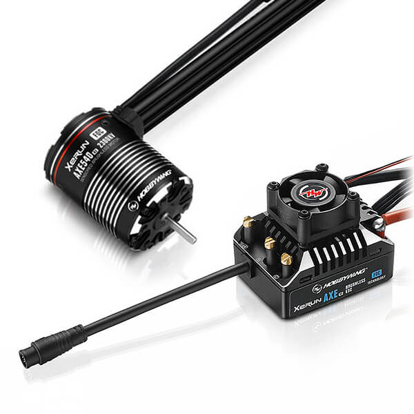 image HOBBYWING XERUN AXE540 2300KV R2 FOC SENSORED B/LESS COMBO - Image 1