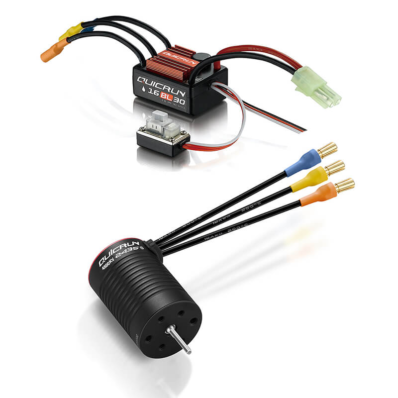 image HOBBYWING QUICRUN COMBO WP-16BL30 ESC & 2435SL 4500KV G3 MOTOR - Image 1